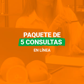 Paquete de 5 Consultas en Línea (Incluye Consulta Inicial)