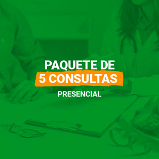 Paquete de 5 Consultas Presencial (Incluye Consulta Inicial)